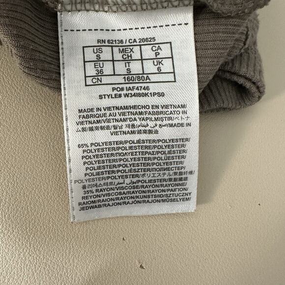 Guess Ribbed Henley Top Womens S Brown Metallic Shimmer V Neck Y2K Mean Girls - Picture 10 of 11